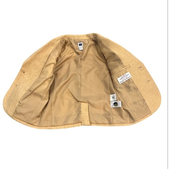 Boys Janie and Jack Tan 18-24 Months Classic Wool Blend Tailored Blazer - Picture 3 of 7